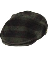 Epoch Hat Mens L/XL Olive Green  Plaid Flat Cap Fitted Wool Newsboy Ivy ... - $445.56 MXN