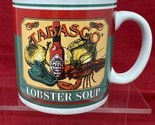 TABASCO Coffee Mug Cup Hot Sauce McIlhenny Co Lobster Soup - £9.73 GBP