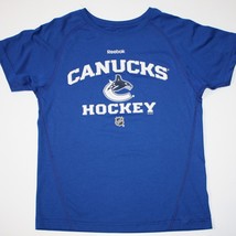 Reebok Center Ice Boy&#39;s Vancouver Canucks NHL Hockey Blue T-shirt size M... - £5.52 GBP