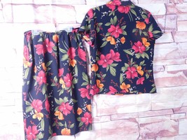 Women&#39;s 2 Piece Floral Set, Blouse &amp; Skirt By Kathy Ireland / Size M - £15.70 GBP