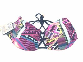 SELFIE Women’s Size L Mix &amp; Match Lace Bikini Top Multicolour By Kim Rus... - £17.02 GBP