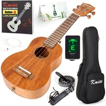 Kmise Soprano Ukulele Professional Mahogany Instrument 21 Inch Hawaiian ... - £40.85 GBP