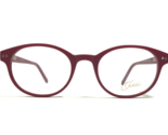 Jubilee Eyeglasses Frames 5938 MATT BURGUNDY Red Round Full Rim 50-20-145 - £33.41 GBP