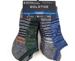 Gold Toe Men&#39;s Pro Sport Trail No Show Tab Socks 6 Pair Cool Max New - £20.24 GBP