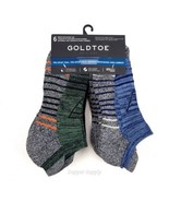 Gold Toe Men&#39;s Pro Sport Trail No Show Tab Socks 6 Pair Cool Max New - £20.33 GBP