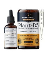 Nutra Well Vitamins D3 Liquid - 60 Serving Plant Based Liquid Vitamin D ... - £13.18 GBP