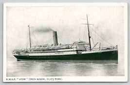 Ship R.M.S.P. Avon Royal Mail Steamer Steamship Postcard W30 - £6.24 GBP