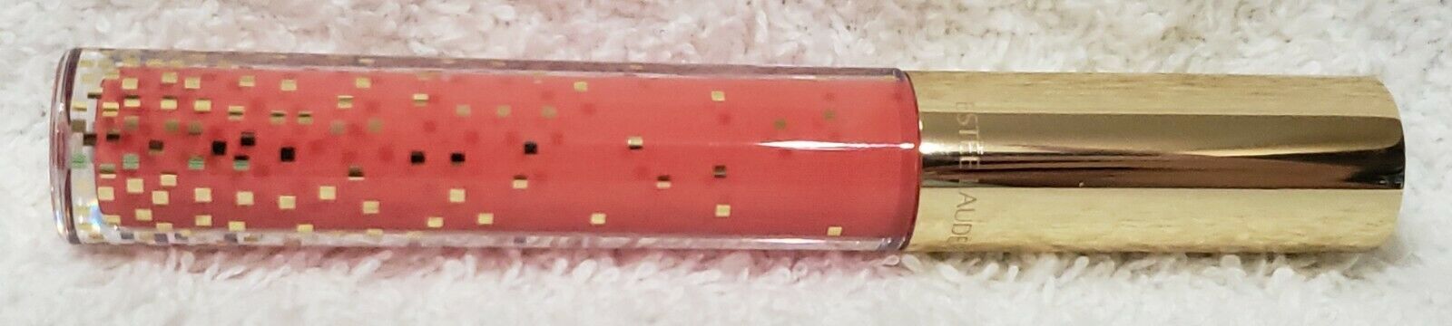 Estee Lauder Pure Envy UP IN FLAMES 105 Lip Gloss Kissable Pink .09 oz/2... - $12.86