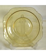 Madrid Yellow Saucer Federal Depression Glass Swag Floral Patterns - £10.19 GBP