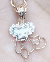 Disney Cartoon Pendant, 925 Silver Pendent, Baby Brith Gift Pendent, Baby Shower - £40.08 GBP