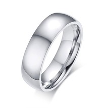 Vnox Never Fade Wedding Bands for Women Men Couple Rings Stainless Steel Anti Al - £6.69 GBP