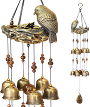 Bird Nest Wind Chimes,Wind Chimes for outside with 12 Wind Bells for Glory Mothe - £30.37 GBP