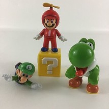 Nintendo Super Mario Bros McDonalds Toy Figures Video Game Luigi Block Yoshi Lot - £15.78 GBP