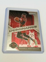 Russell Westbrook Dominance Lakers Rockets 23 sp insert 2020-21 NBA Panini Prizm - £7.74 GBP