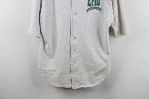 Vintage 90s Mens XL Distressed Eastern Michigan University Baseball Jersey USA Item image 3
