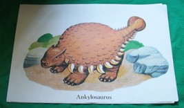 1979 Argus Dlm Niles Il Collin Fry Protoceratops Dinosaur Litho Art Picture Vtg - £158.49 GBP