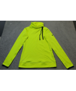 Nike Activewear Jacket Mens Small Yellow Long Sleeve Cowl Neck Drawstrin... - $18.29