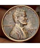 1957-D Lincoln Wheat Penny, DDO - $4.95