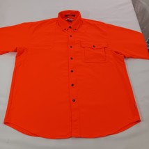 Columbia HM7033 Men's Orange Button-Down Long Sleeve Shirt Size Large image 10