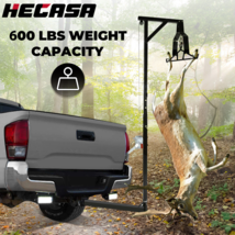 HECASA Hitch Mounted Deer Hoist Hitch Game Hoist 600lb Winch Swivel with Gambrel - £116.26 GBP