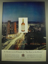 1960 Canadian Club Whisky Ad - In Mexico as in 87 lands it&#39;s the Best - $14.99