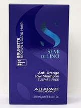 Alfaparf Semi Di Lino Anti-Orange Low Shampoo 8.45 oz For Brown &amp; Dark Hair - £14.69 GBP