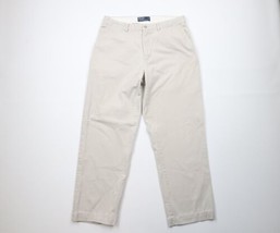 Vintage 90s Ralph Lauren Mens 34x29 Faded Flat Front Cotton Chino Pants ... - £44.35 GBP