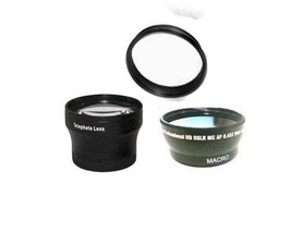 Wide Lens + Tele Lens + Tube Adapter Ring bundle for Nikon CoolPix P80 Digital - £35.25 GBP