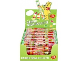 Haribo MEGA Roulette FIZZ SOUR gummy bears -40 rolls-Made in Germany FRE... - £61.08 GBP