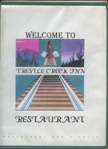 Trestle Creek Inn Restaurant Bar &amp; Grill Menu Lake Pend Oreille Idaho Resort  - £22.15 GBP