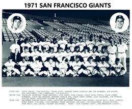 1971 San Francisco Giants 8X10 Team Photo Baseball Picture Mlb - £3.94 GBP