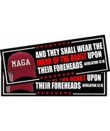 Trump Bumper Sticker or Magnet Pair Trump Beast Revelations 13:16 MAGA D... - $243.42 MXN+