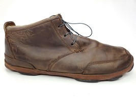 Olukai Men’s Kamuela Mens 10 Leather Outdoor Rugged Brown Boots Comfort ... - $39.95