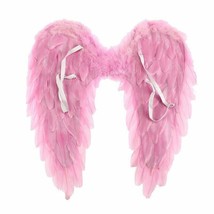 Angel Heaven Fairy Godmother Feather Wings Pink Wedding Valentine&#39;s Day Cupid - £7.95 GBP