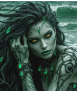 Emerald-Enchanted Siren Spirit Companion, Creativity, Sea Mermaid Spirit... - $64.99