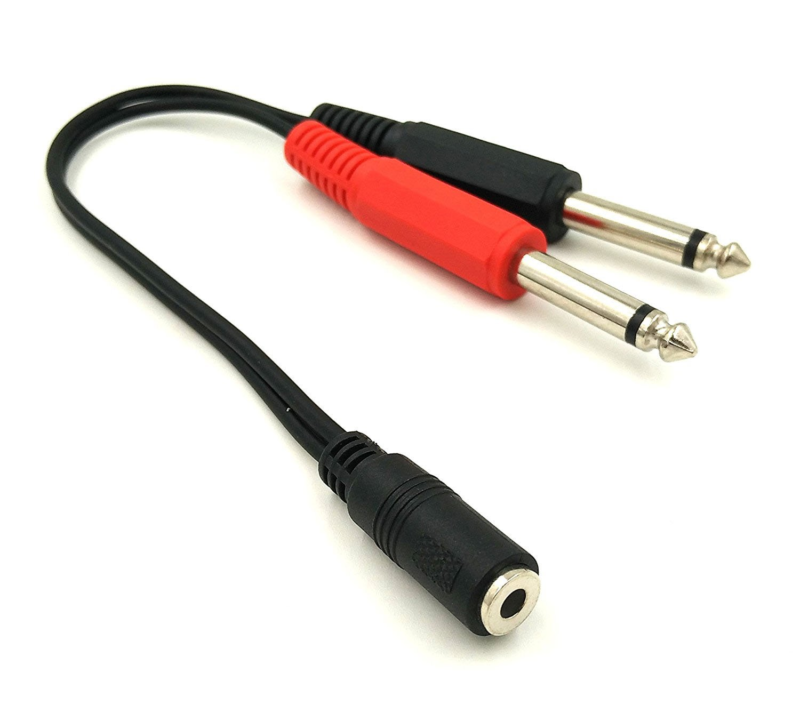 Primary image for Poyiccot 3.5Mm to 1/4 Adapter Cable, 1/4 Mono to 3.5Mm Stereo Adapter, 1/8 to 1/