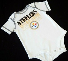 Baby Boy&#39;s Pittsburgh Steelers Bodysuit Outfit  0-3 &amp; 6-9 Months NEW Inf... - £11.66 GBP