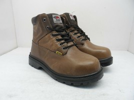 Avenger Men&#39;s 6&quot; Steel Toe Internal Metguard Work Boots A7302 Brown Size 7W - £45.07 GBP