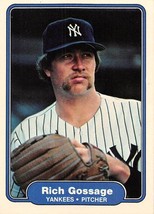 1982 Fleer #37 Rich Gossage New York Yankees ⚾ - £0.70 GBP