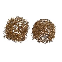 Christmas Wire Mesh Balls Around Ornaments Repair Holiday Craft Supply Metal - £11.75 GBP
