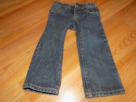 Size 2T Crazy 8 Denim Blue Jeans Straight Leg Adjustable Waist EUC - $12.00