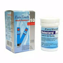 Original New 10 Test Strips Easy Touch For Cholesterol Level Check - £19.57 GBP