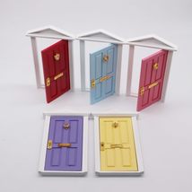 AirAds Dollhouse DIY 1:12 Dollhouse Miniature Door with Lock Knock Key; Price Ea - £10.00 GBP