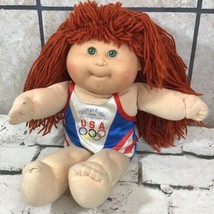 1996 Olympic Kids Authentic Cabbage Patch Doll Redhead Green Eyes Gymnas... - $19.79
