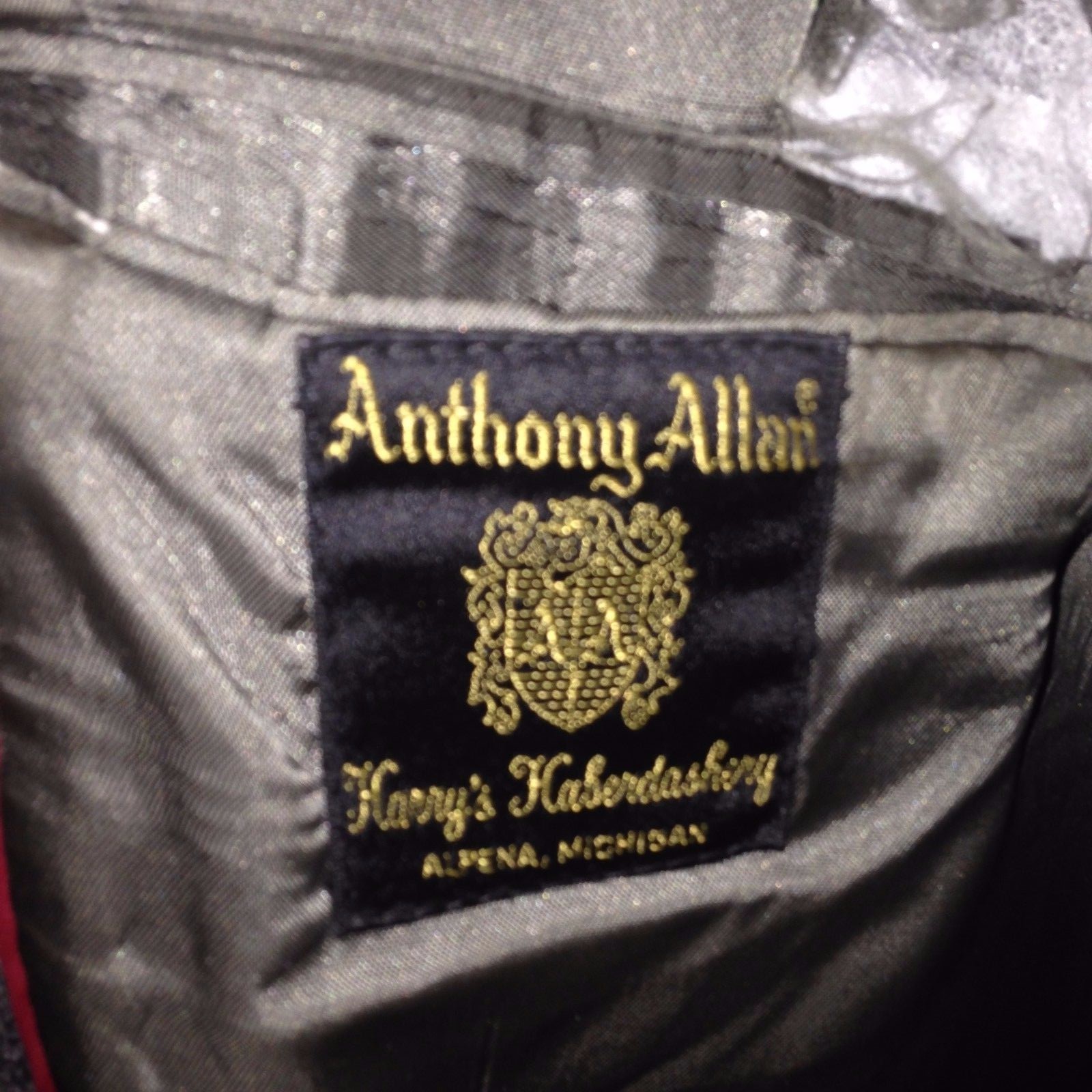 Harris Tweed Blazer Sport Mantel Größe 44L Anthony Allan Fischgrätenmuster USA Item image 6