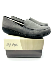 Soft Style by Hush Puppies Jaylene Slip On Loafers Flat- Grey, US 7N - £19.42 GBP