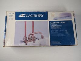 Glacier Bay 2-Handle Laundry Faucet in Rough Brass 238 178 w/ Fittings - $33.14