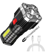 Tetrabeam Rechargeable Tactical Flashlight with Advanced COB LED Tech – ... - $28.43