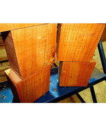 SIX (6) BEAUTIFUL CHERRY BOWL BLANKS LATHE TURNING BLOCKS WOOD 5&quot; X 5&quot; X 3&quot; - $64.31 CAD