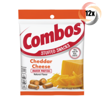 12x Bags Combos Cheddar Cheese Flavor Baked Pretzel Stuffed Snacks | 6.3oz - £43.43 GBP